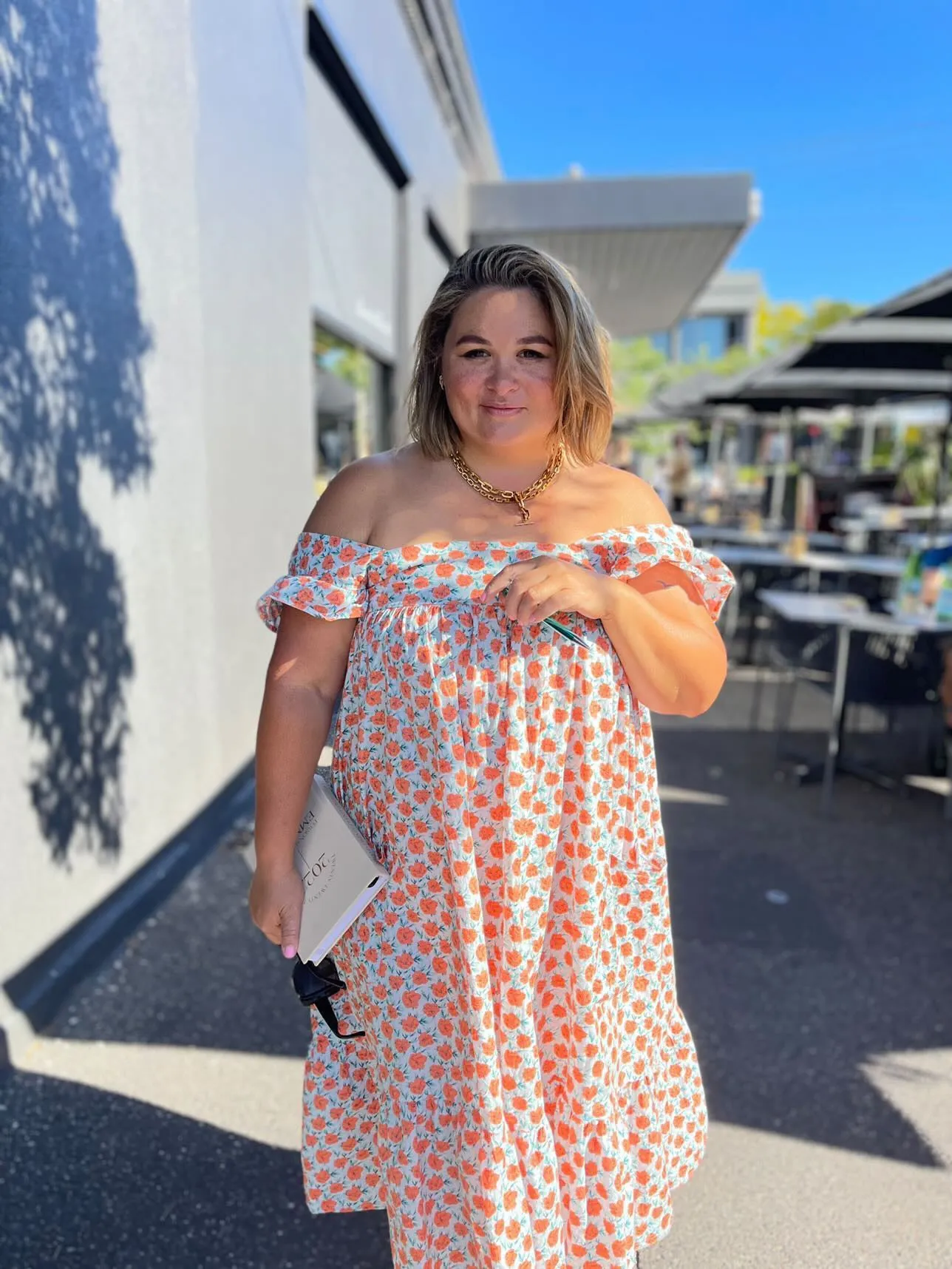 Layla Dress - Orange Floral