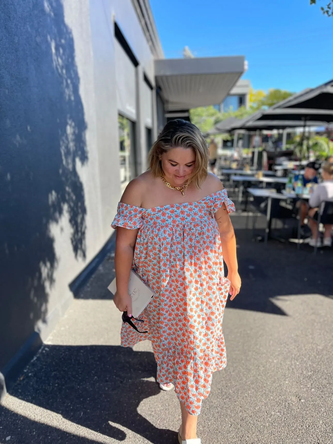 Layla Dress - Orange Floral