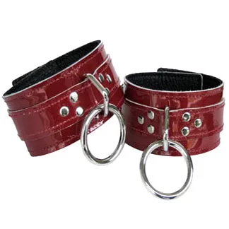 Leather Wrist Restraint With Fleece Lining