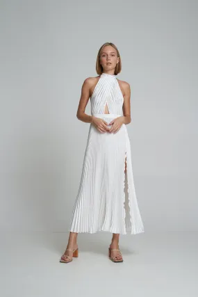 L'idee Renaissance Split Gown Blanc