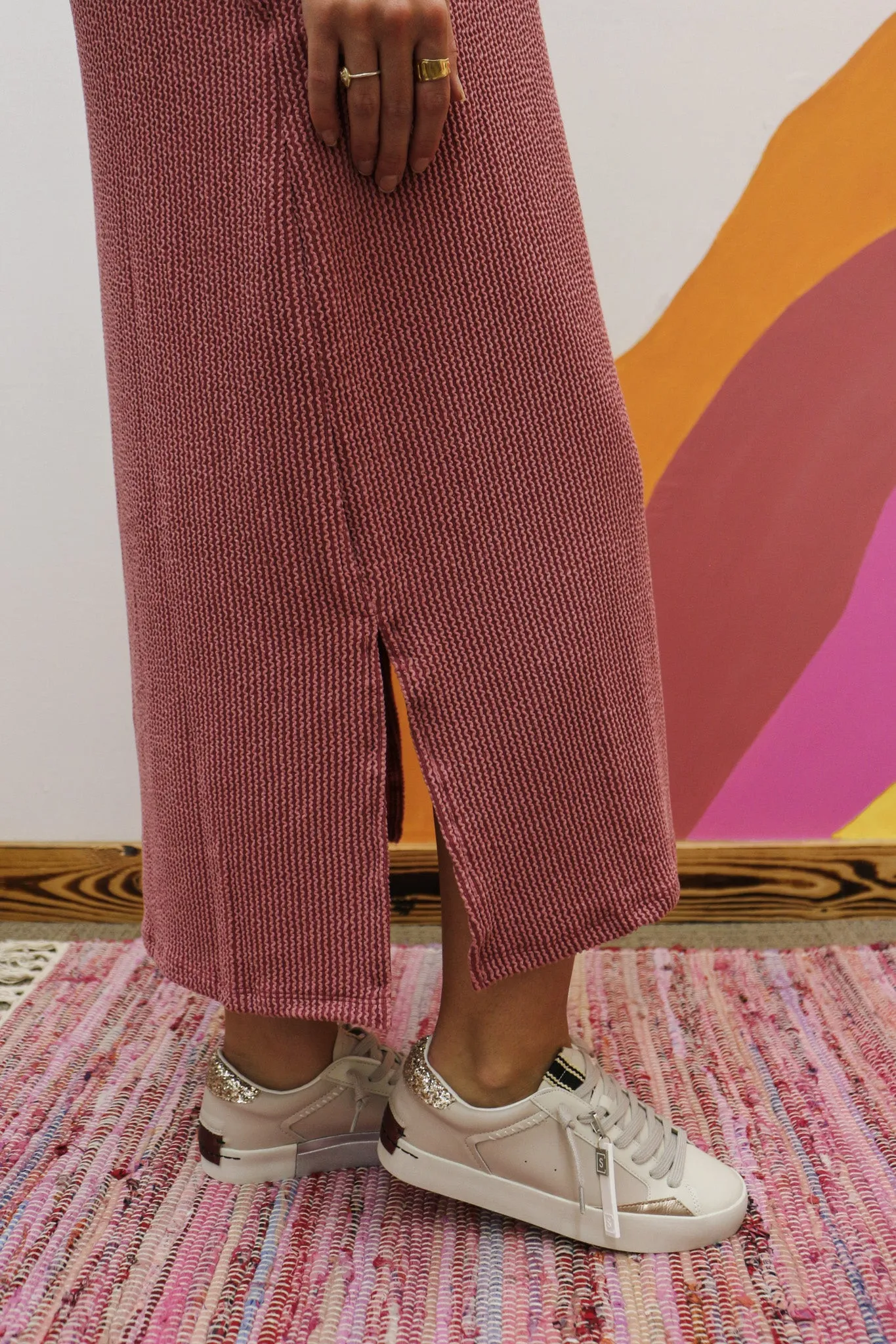 Like No Other Ribbed Midi Dress -2 Colors