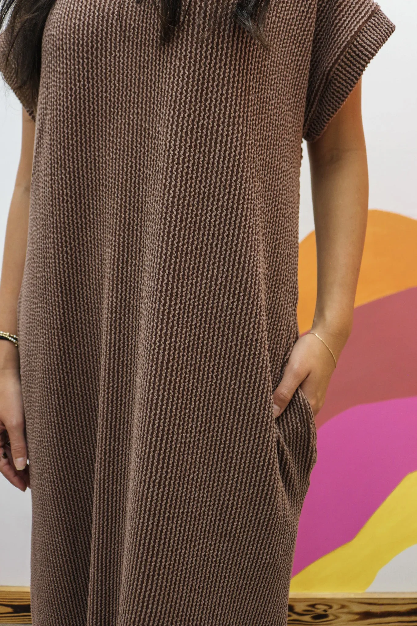 Like No Other Ribbed Midi Dress -2 Colors
