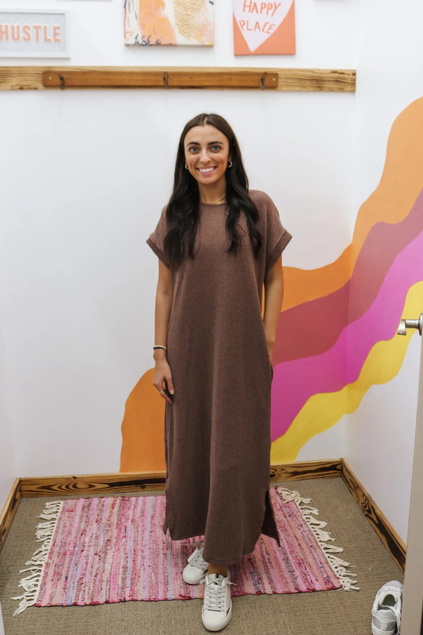 Like No Other Ribbed Midi Dress -2 Colors