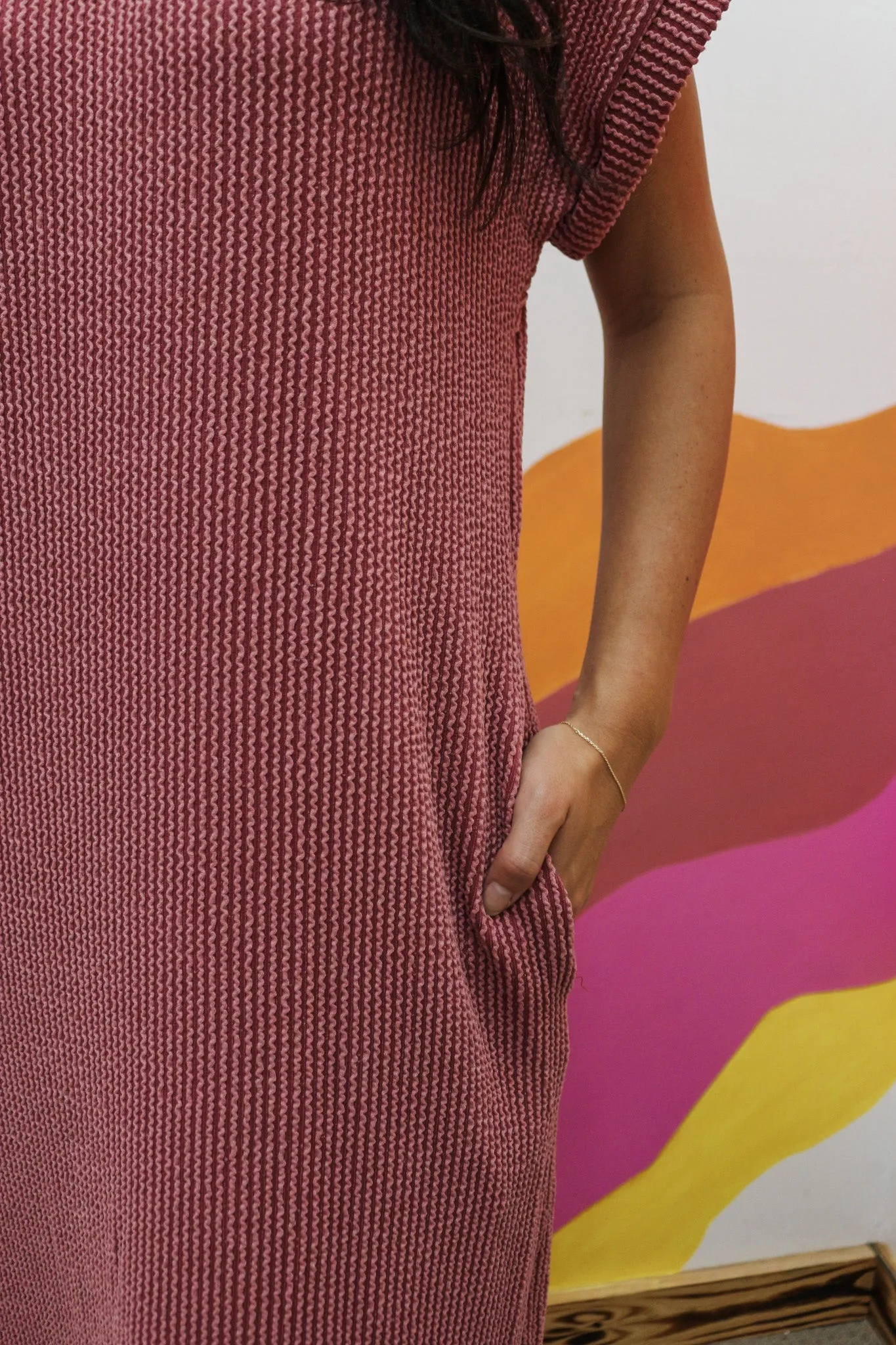 Like No Other Ribbed Midi Dress -2 Colors