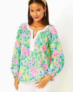 Lilly Pulitzer Camryn Cotton Tunic Multi Grove Garden  *
