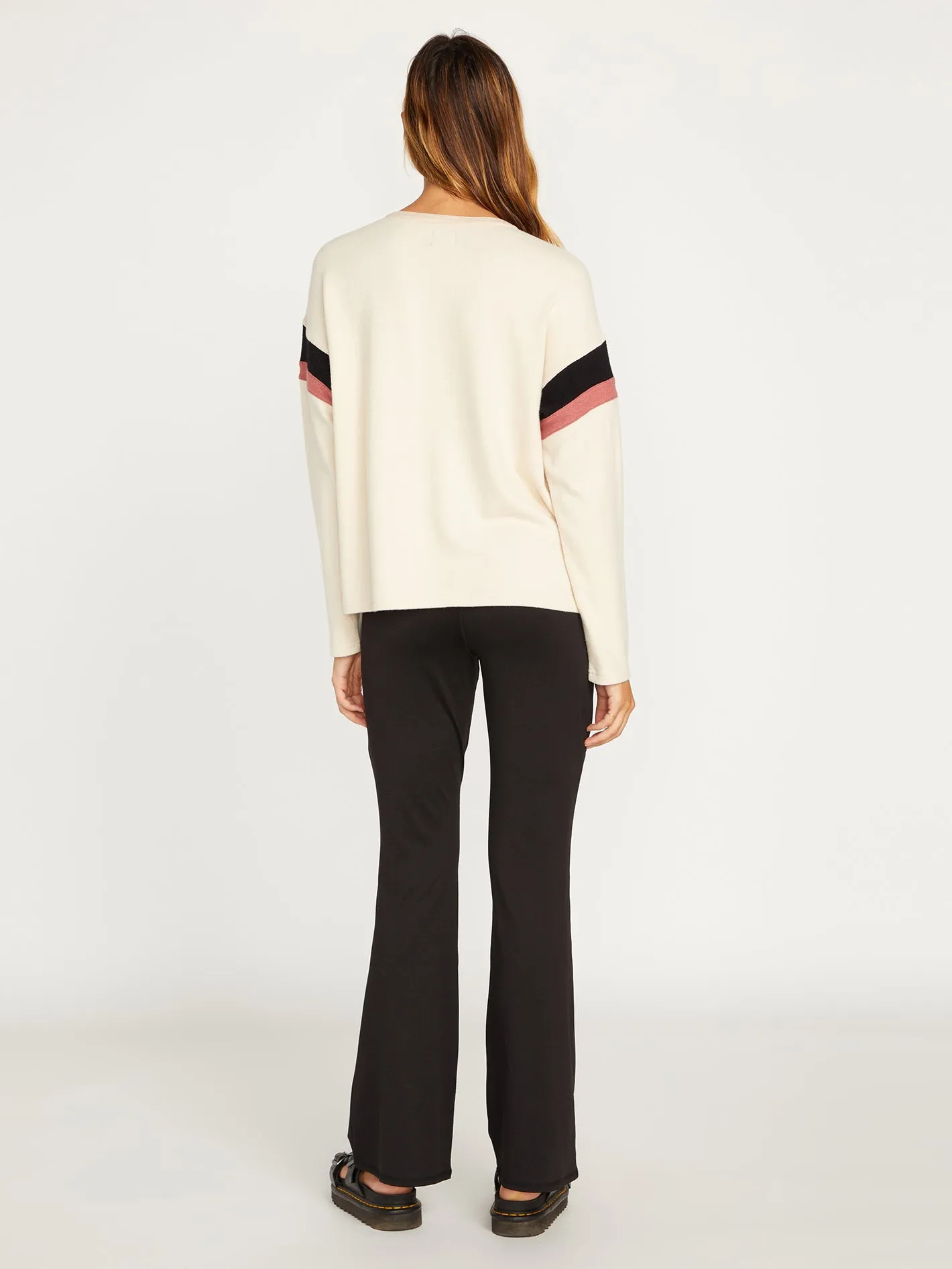 Lived In Lounge Fleece Crew Sweatshirt - Cream