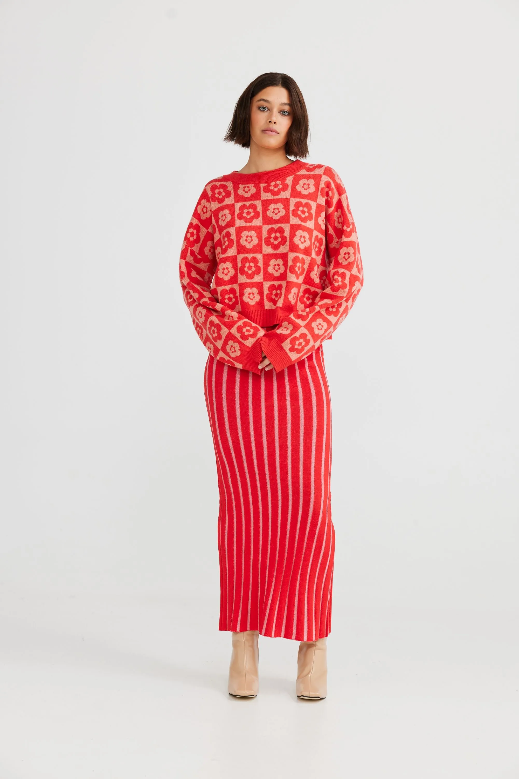 Lola Skirt (Scarlet   Pink)