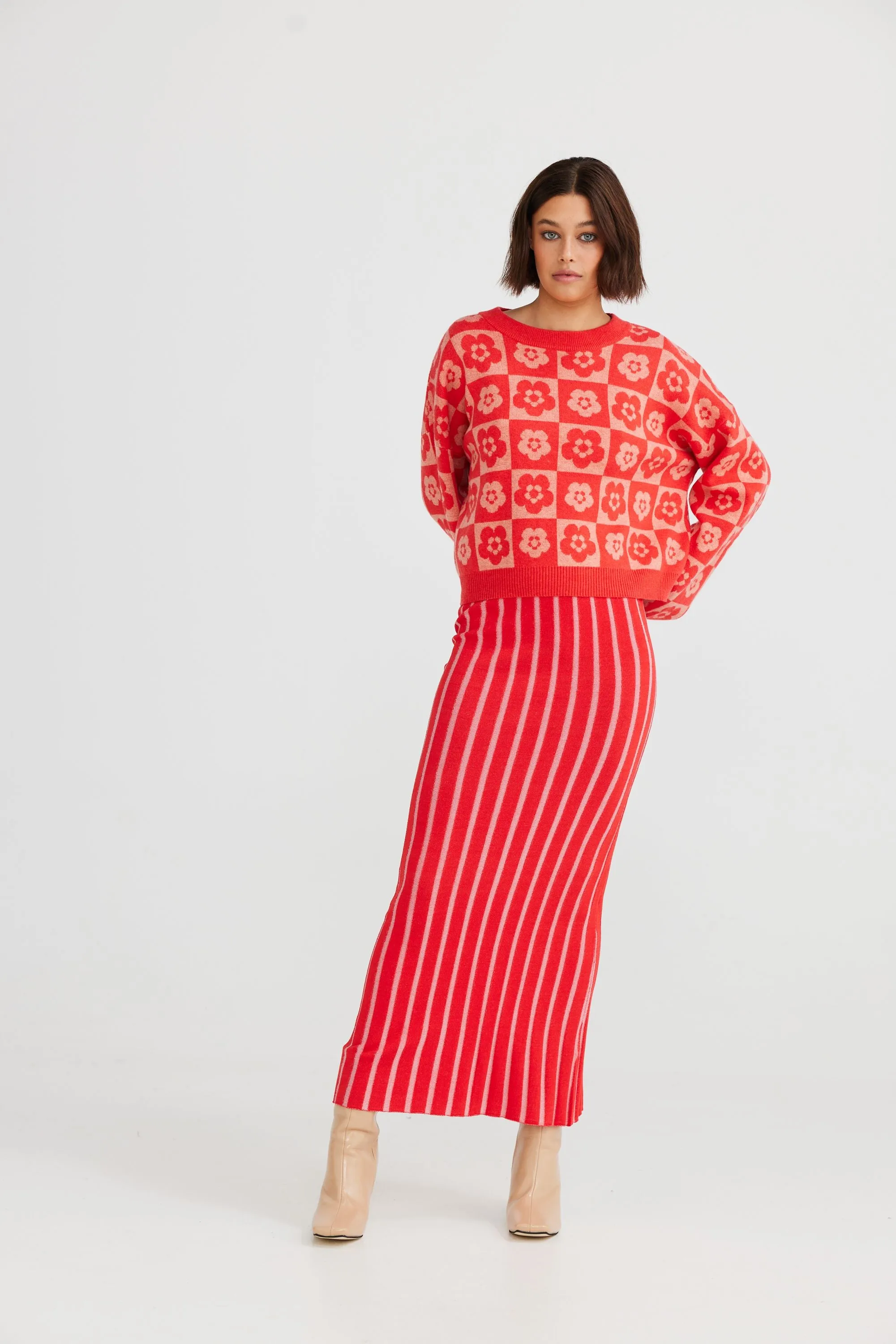 Lola Skirt (Scarlet   Pink)