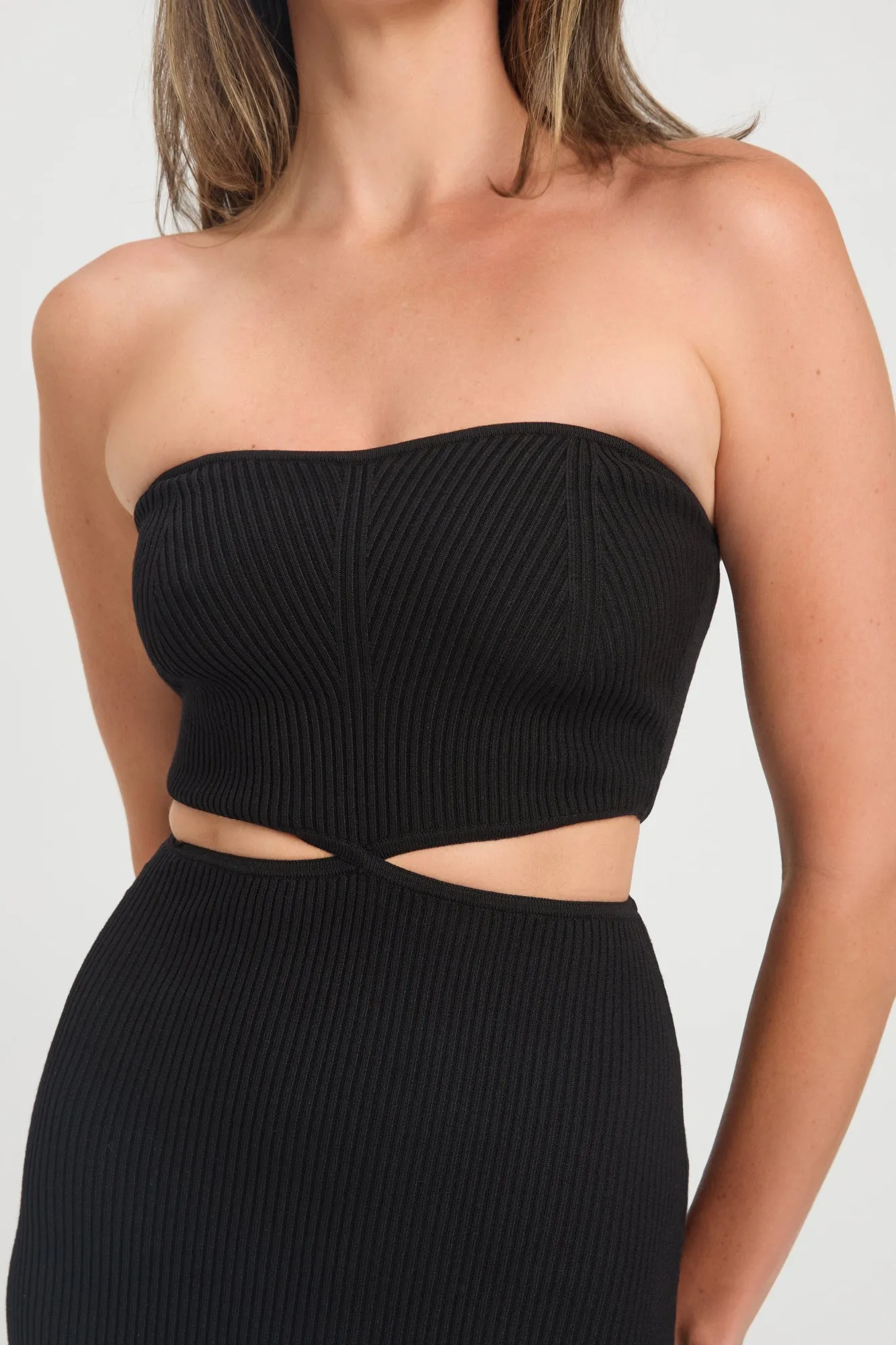 Lola Strapless Midi Dress
