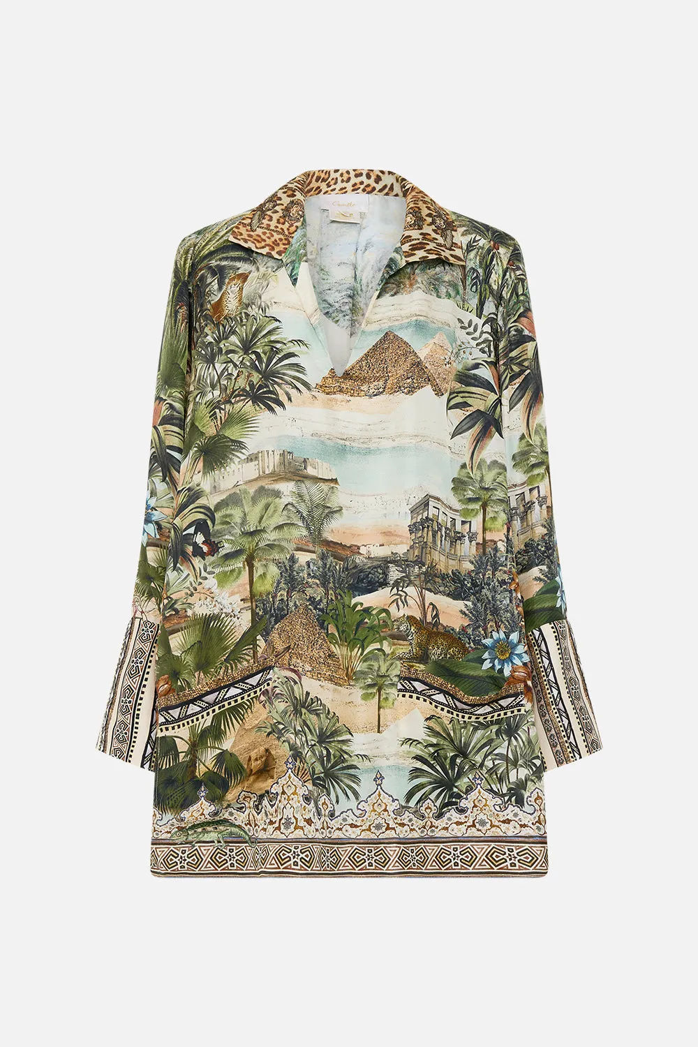 LONG SLEEVE TUNIC DRESS VIEWS OF THE VALLEY