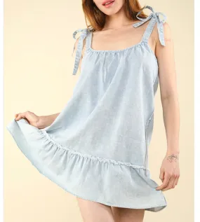 Lt indigo denim dress