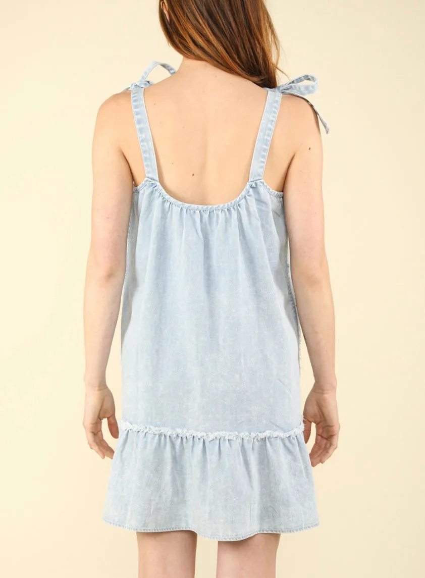 Lt indigo denim dress