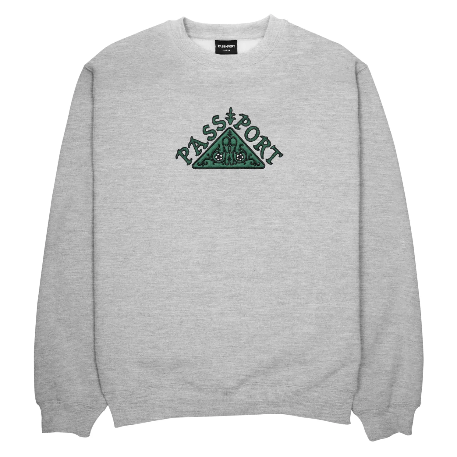 Manuscript Crewneck, Ash