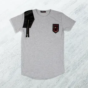 Men T-shirt- gray / made in Turkey -3337