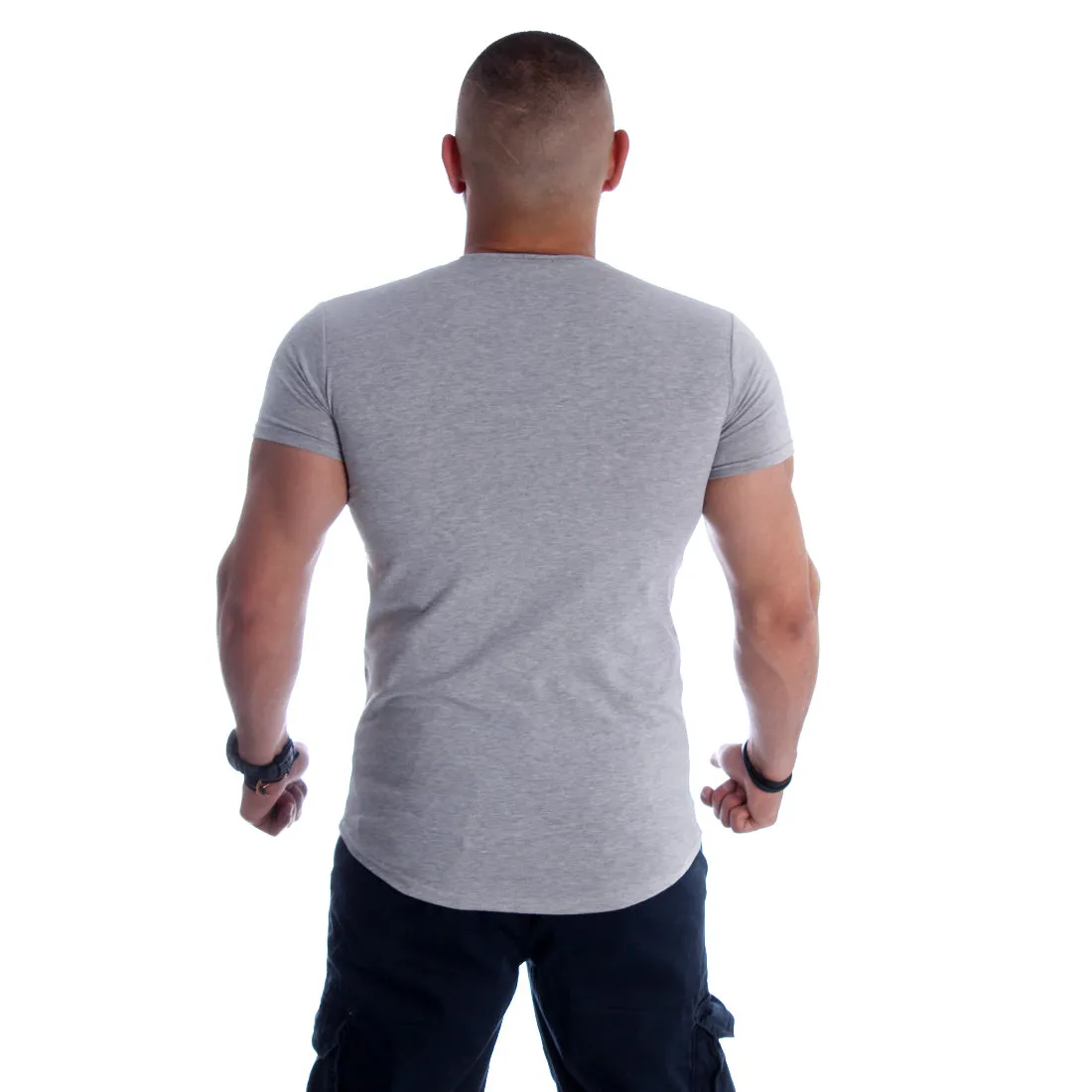 Men T-shirt- gray / made in Turkey -3337