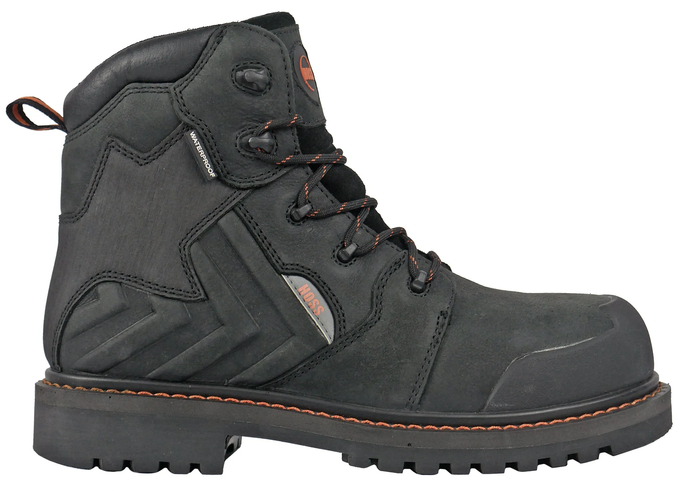 Men's Hoss 6" Bronc Black, EH, PR, WP, SR, Composite Toe Boot