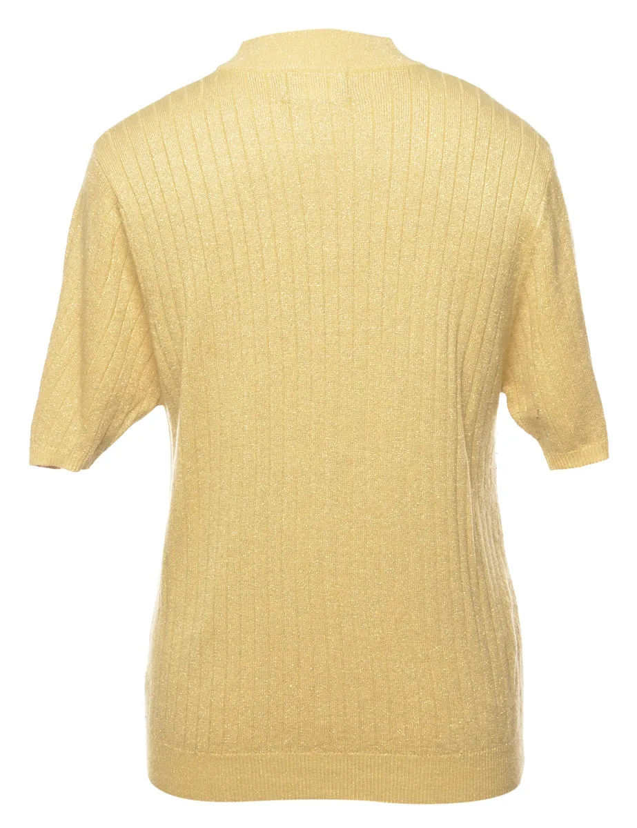 Metallic Look Jumper - M