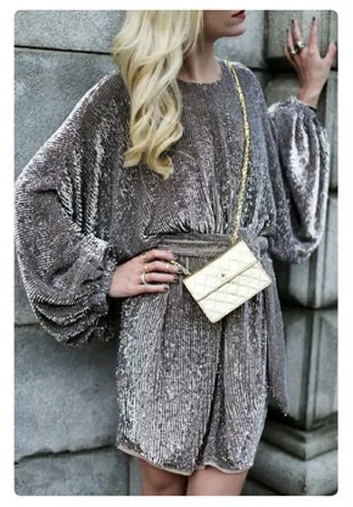 midi glitter dress