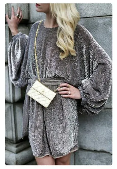 midi glitter dress