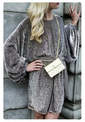 midi glitter dress