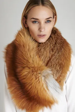 Mila Gold Fox Fur Collar