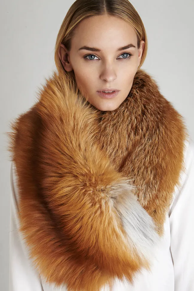 Mila Gold Fox Fur Collar