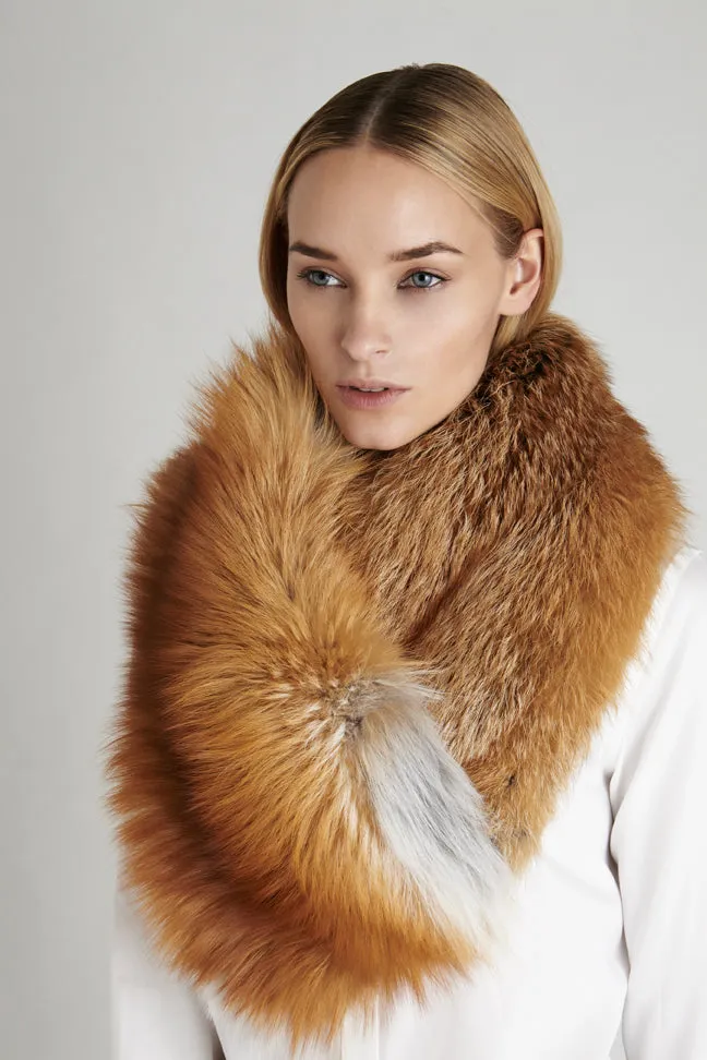 Mila Gold Fox Fur Collar