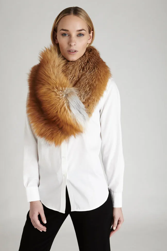 Mila Gold Fox Fur Collar