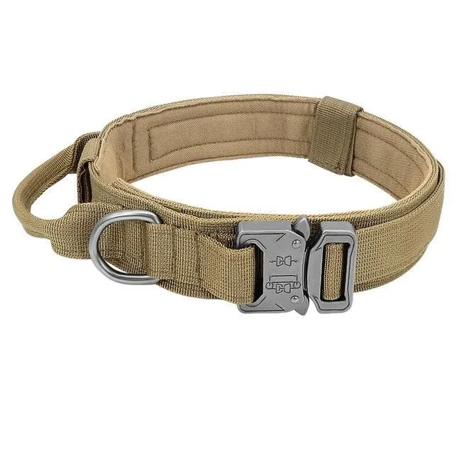 Military Tactical Dog Collar with Control Handle