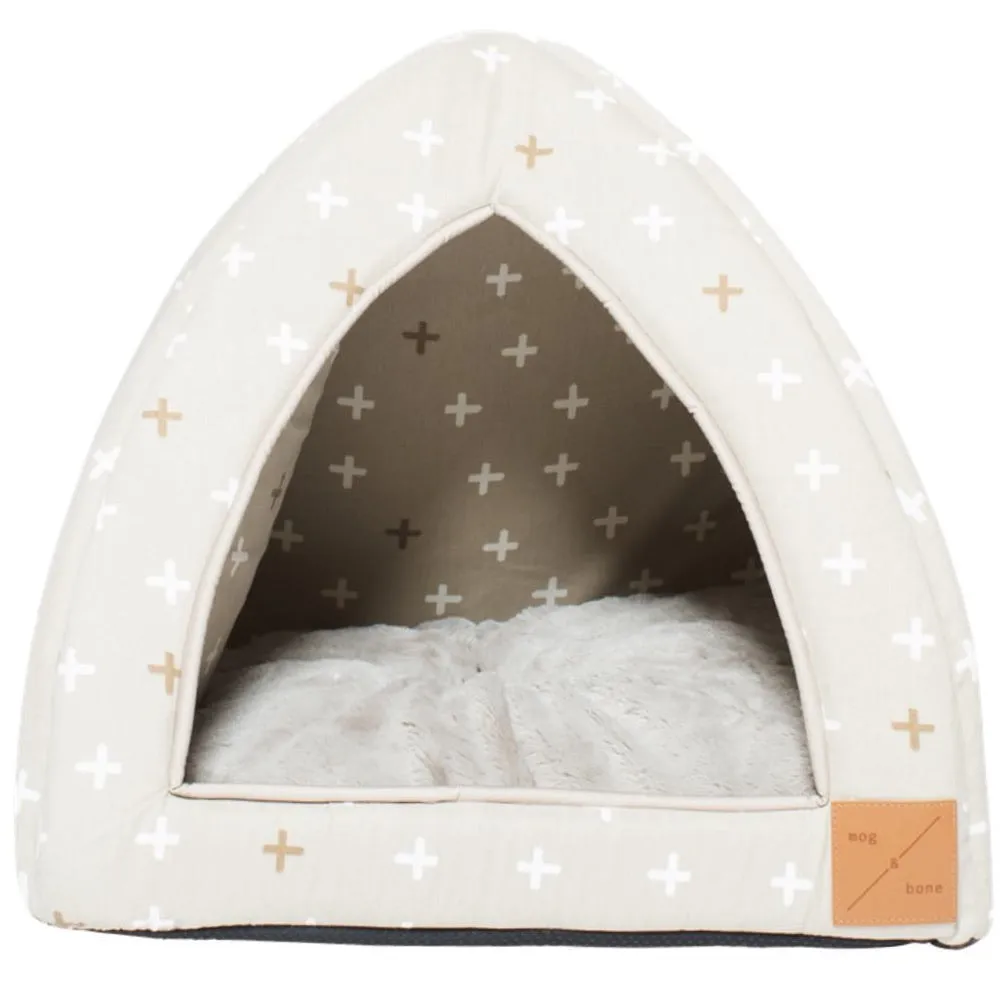 Mog & Bone Cat Igloo - Oatmeal Cross