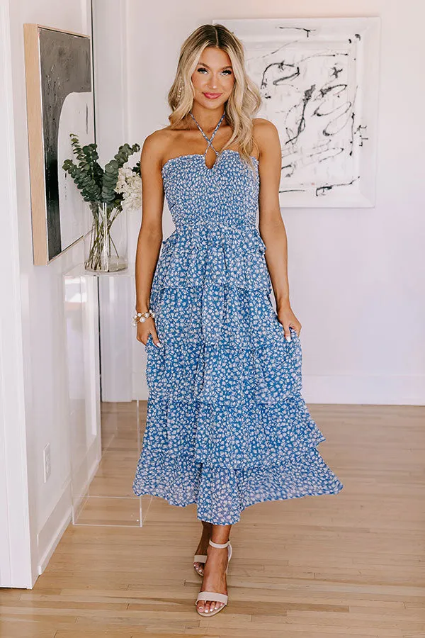 Moonlit Garden Tiered Maxi Dress