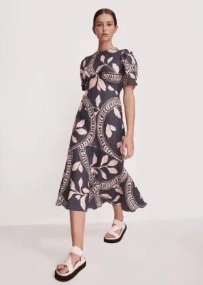 Morrison Samira Linen Midi Dress Print 2