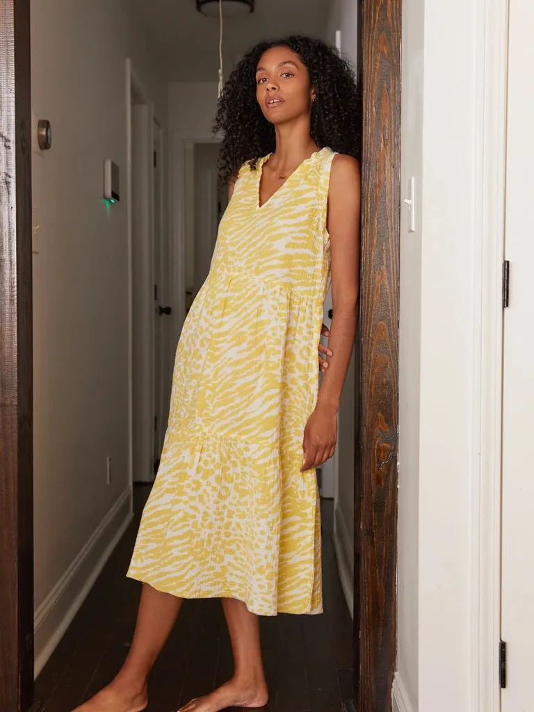 Nation LTD - Nadie Tiered Tank Midi Dress in Wild