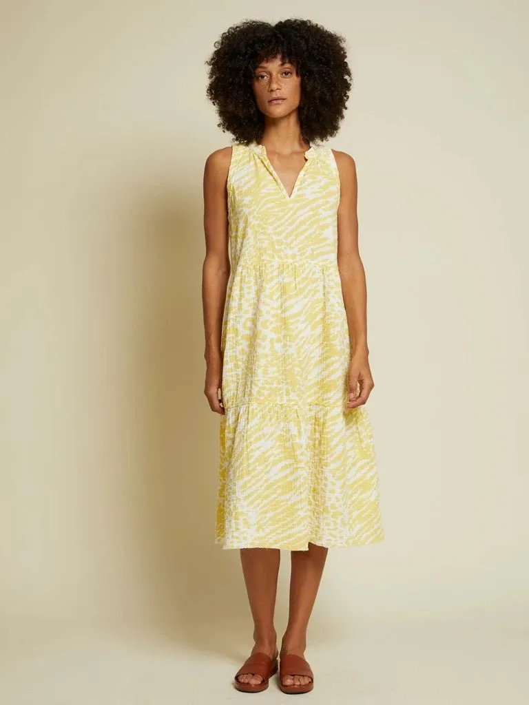 Nation LTD - Nadie Tiered Tank Midi Dress in Wild