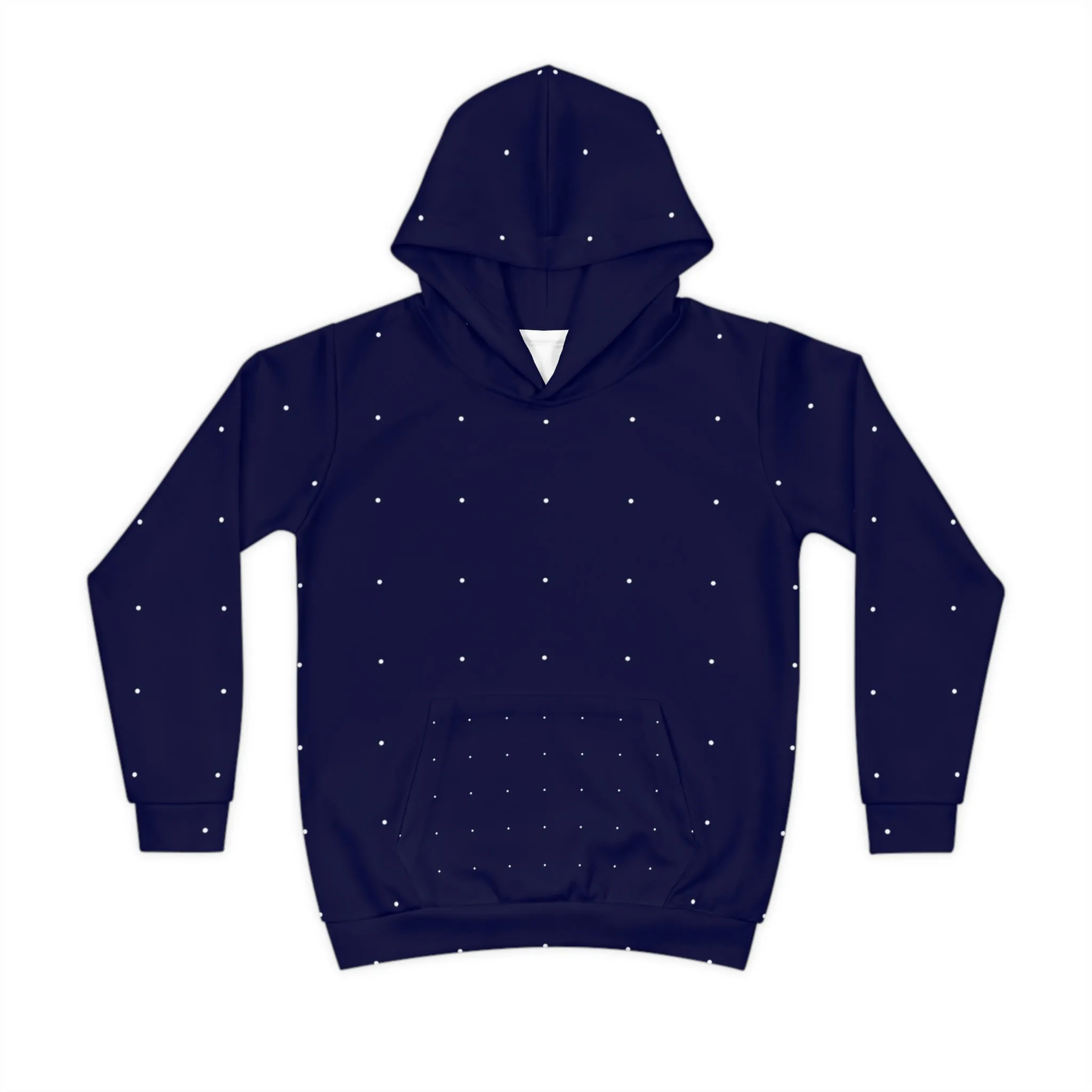 Navy Dot Pattern Children's Hoodie – Cozy and Stylish Kids Wear