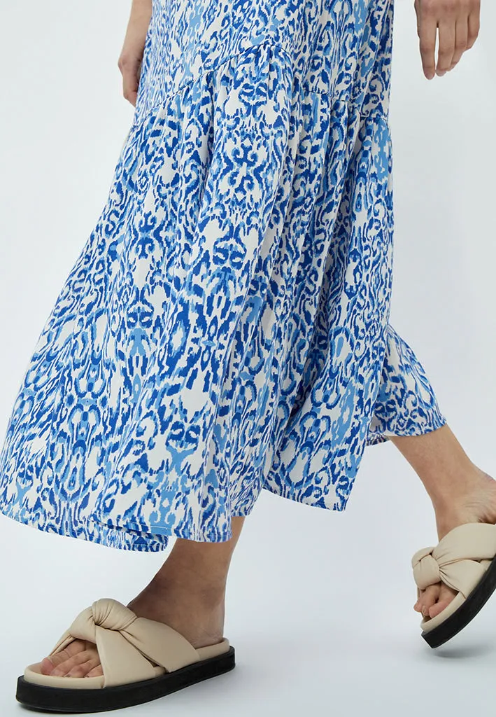 Nicoline Maxi Skirt - Marina Blue Print