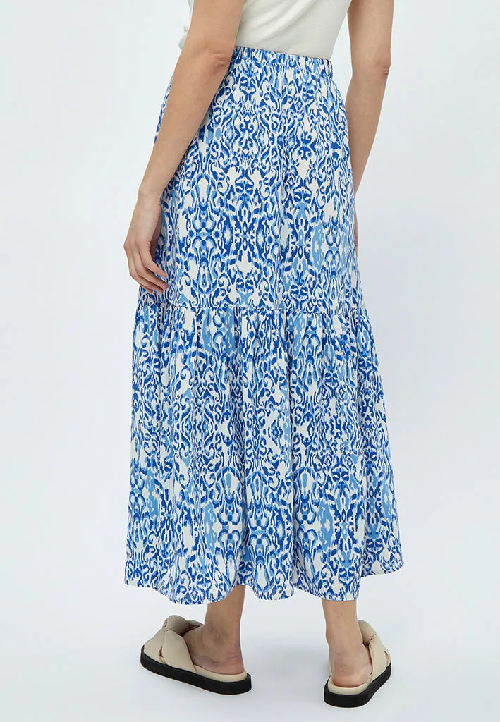 Nicoline Maxi Skirt - Marina Blue Print