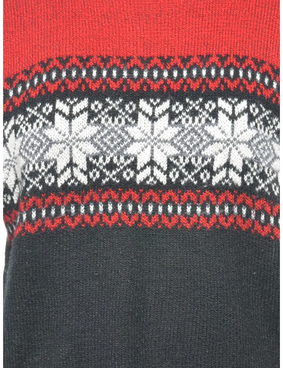 Nordic Polo Neck Jumper - L