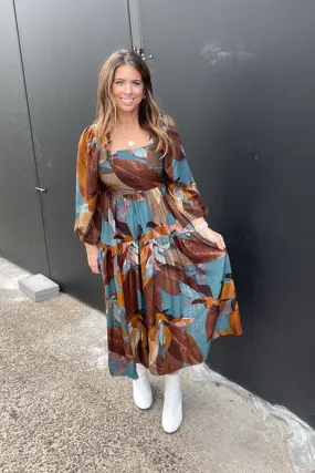 One In A Million Midi Dress-Teal