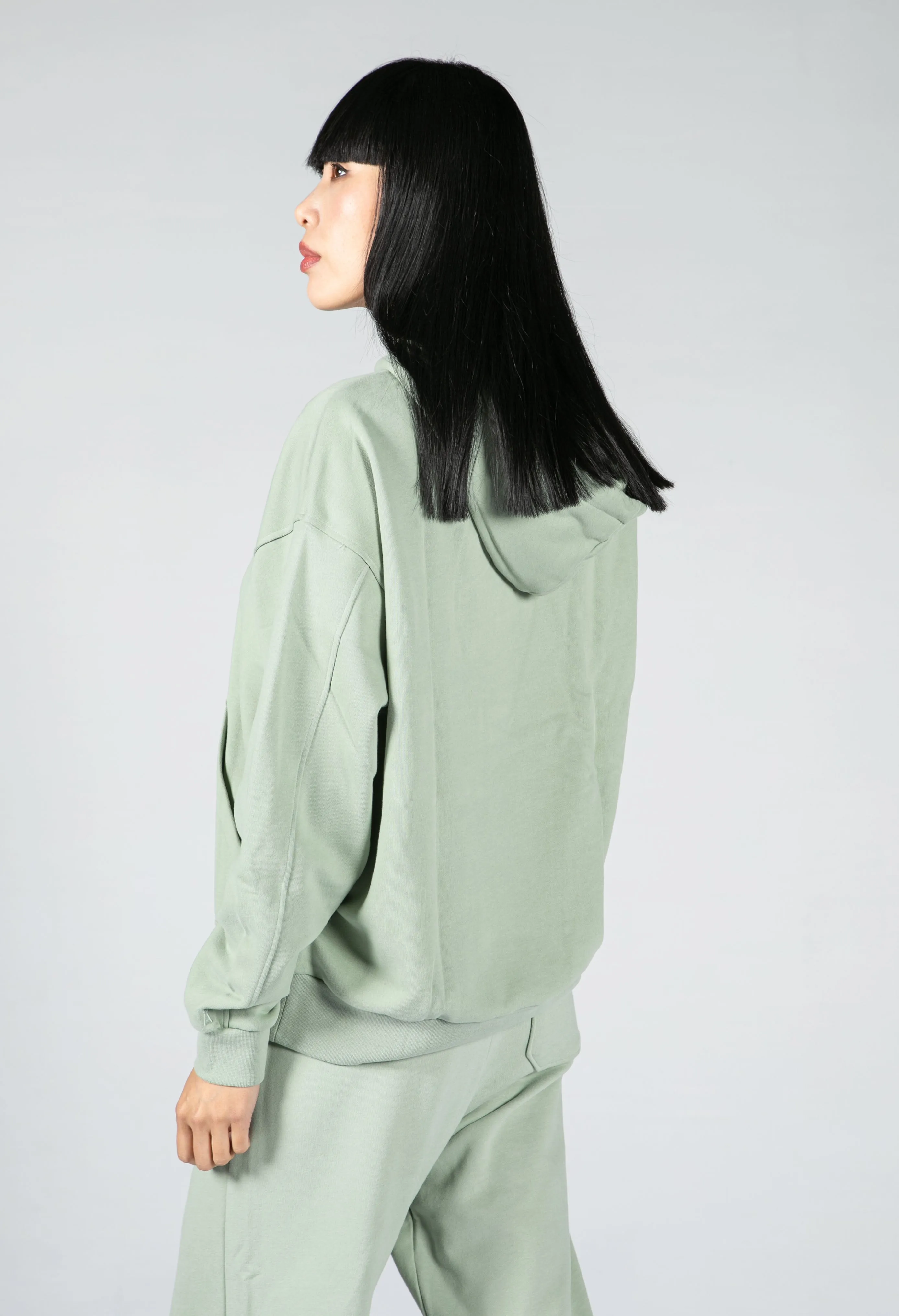 Organic Cotton Hoodie in Sage Green