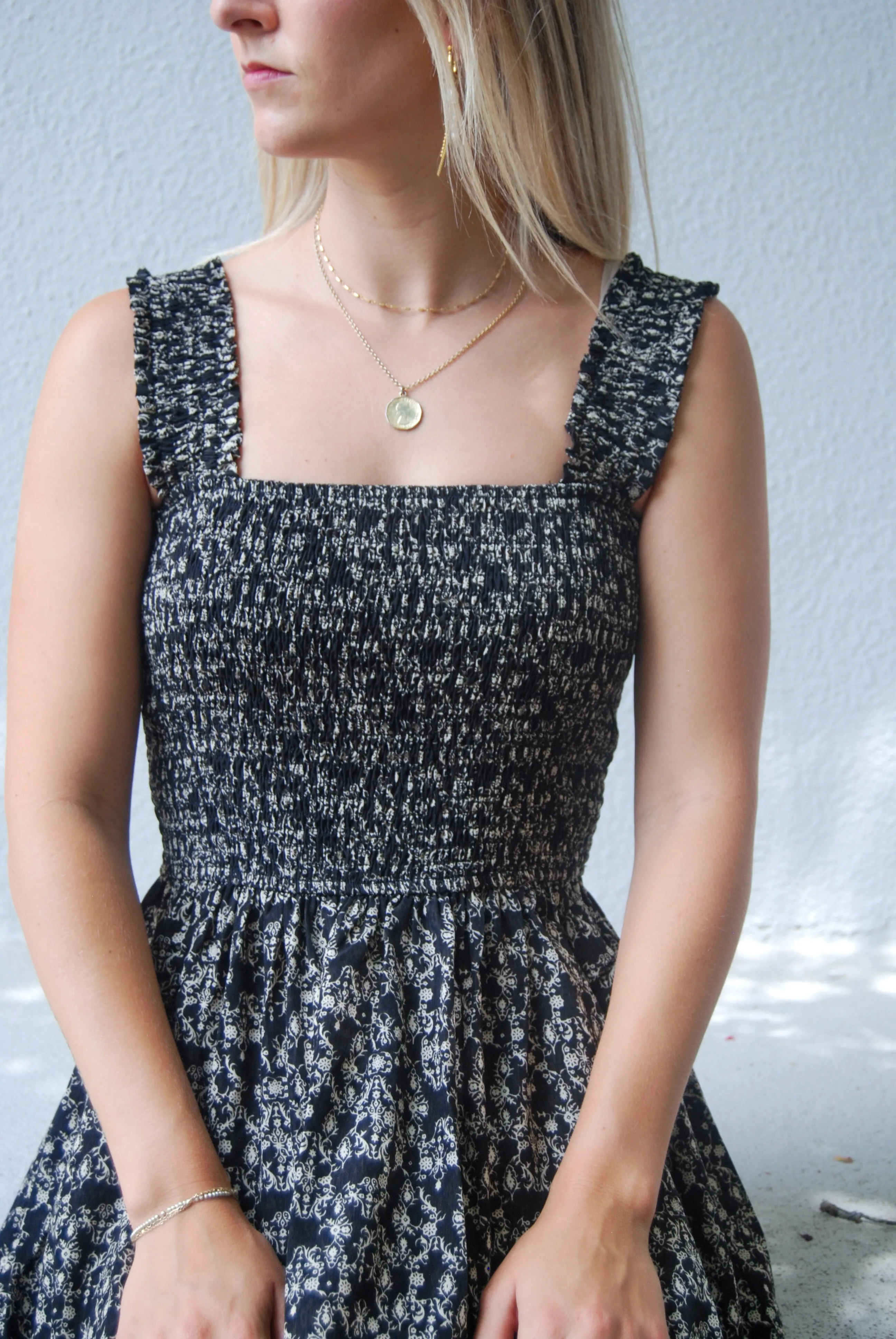 Ornate Floral Midi Dress
