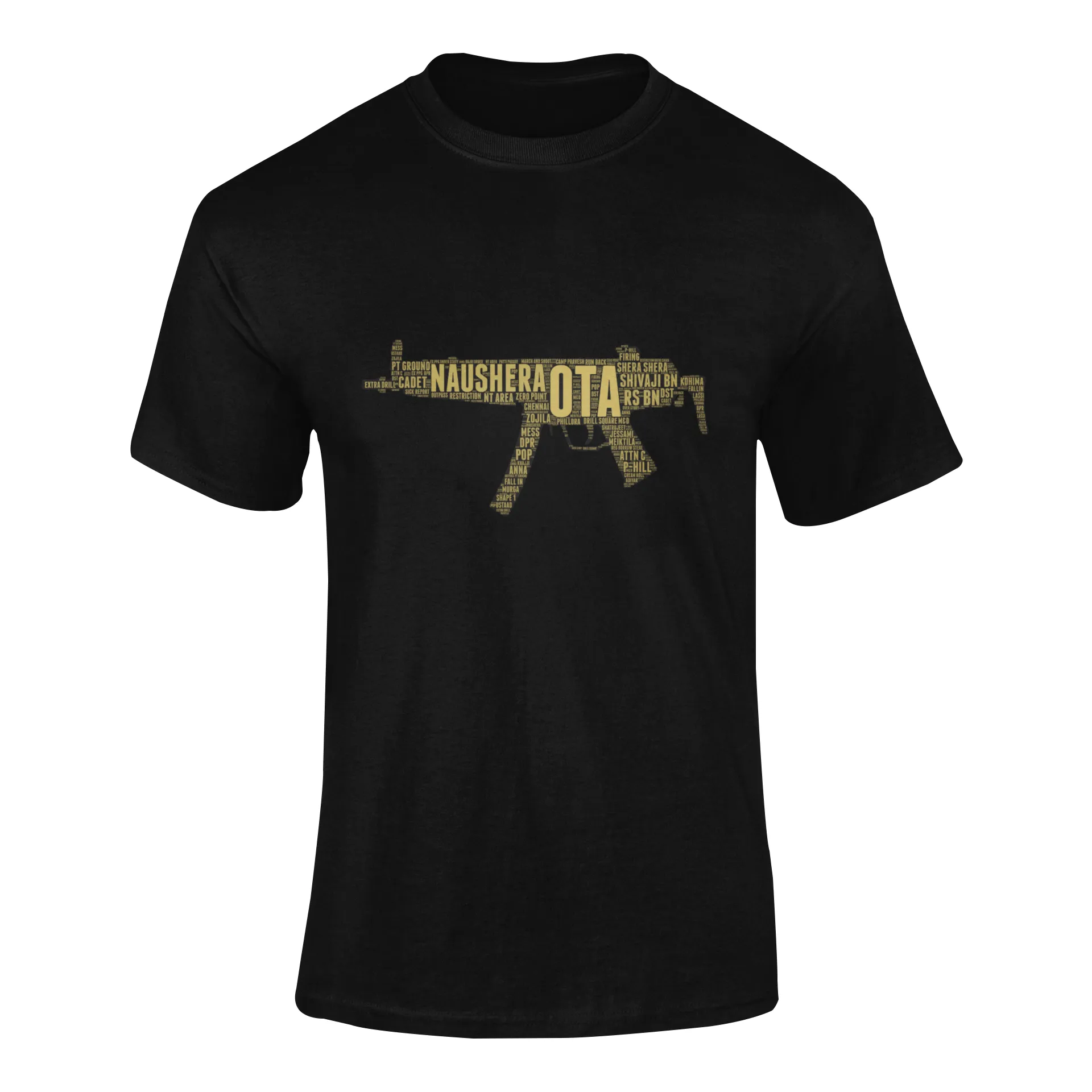 OTA T-shirt - Word Cloud Naushera - MP5 (Men)