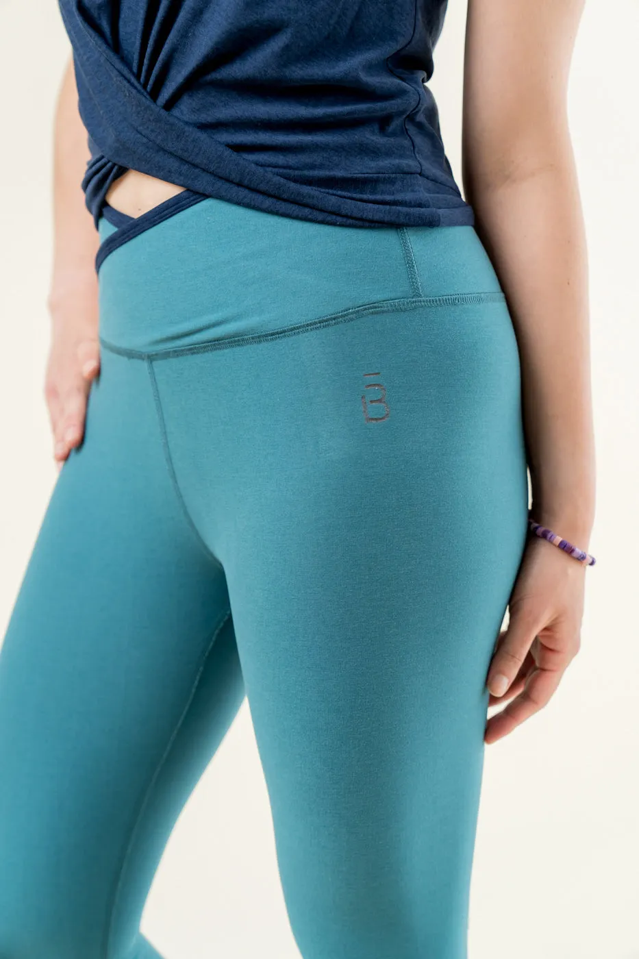 Outlines Legging - Eucalyptus Blue Heather/Nocturnal Navy