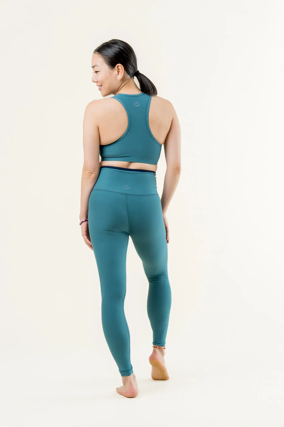 Outlines Legging - Eucalyptus Blue Heather/Nocturnal Navy