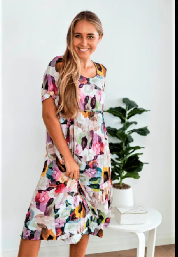 Panel Dress-Abstract