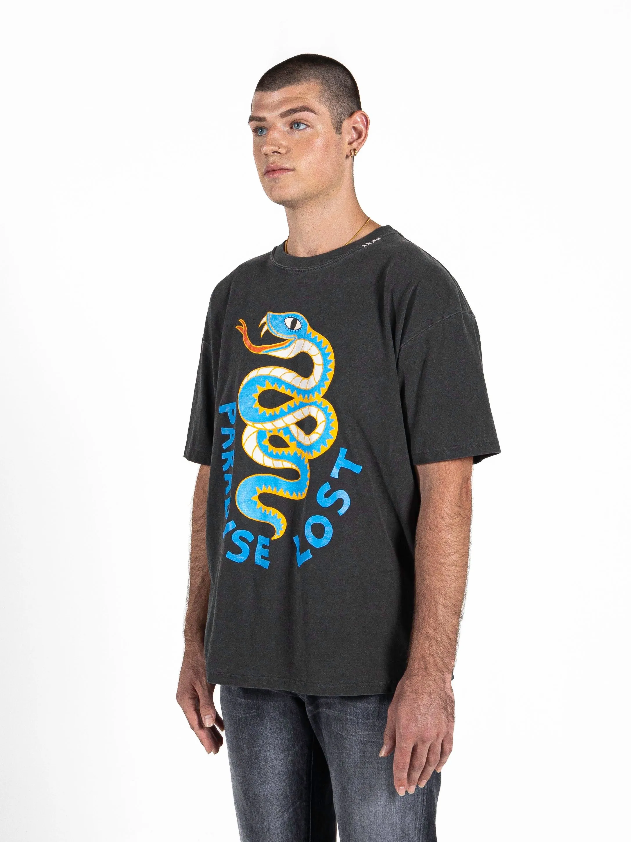 Paradise Snake T-shirt - Moonstone