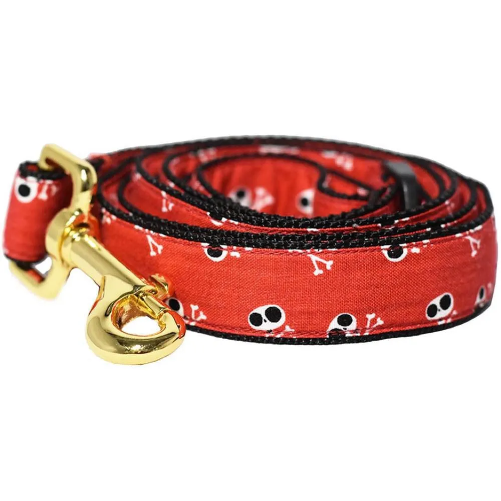 Pattefrenz Skull Dog Collar & Leash Set (Medium)