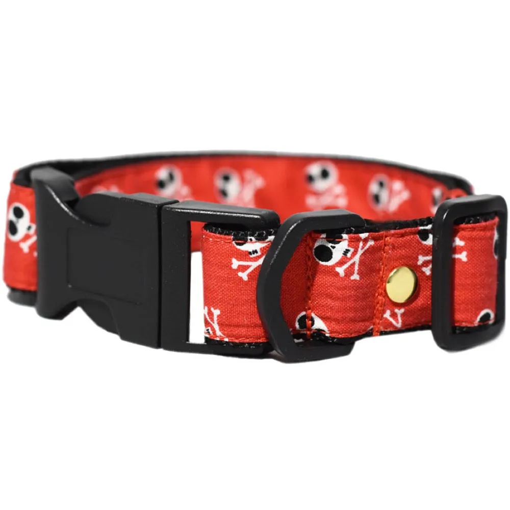 Pattefrenz Skull Dog Collar & Leash Set (Medium)