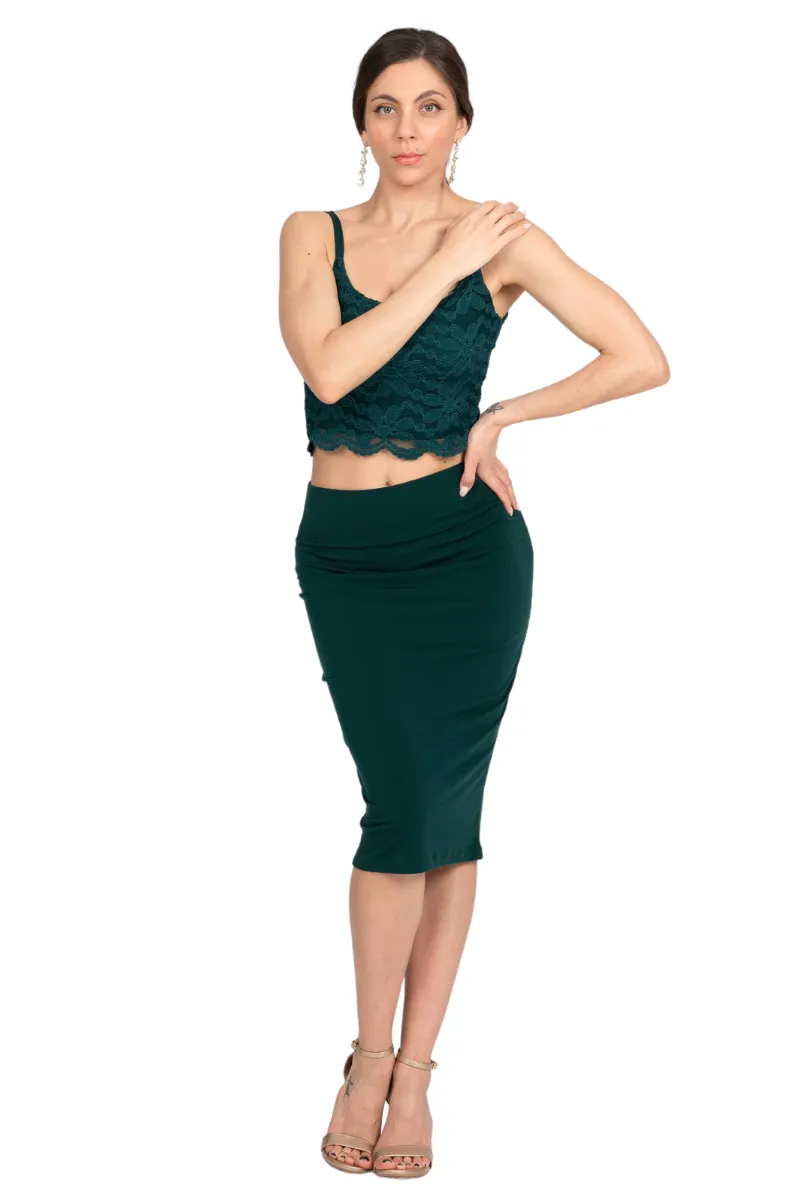 Pencil Skirt With Back Slit