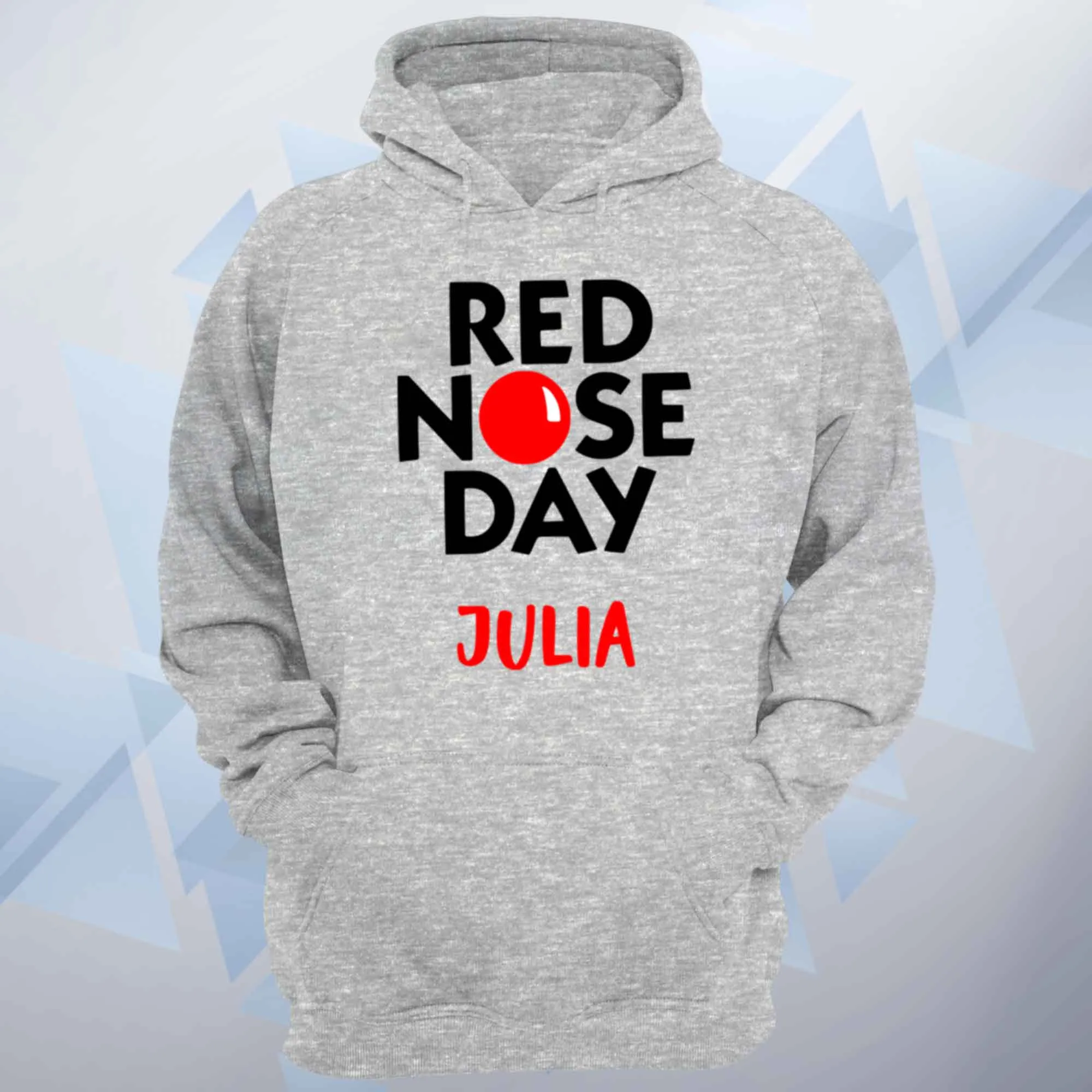 Personalised Red Nose Day Unisex Hoodie